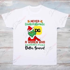 Never Underestimate a Woman Who Works at Dollar General SVG | Empowering Design