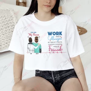 Nurse Work Bestie SVG | Healthcare Friendship Craft Design