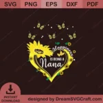 Happiness Is Being A Nana SVG | Joyful Grandparent Design