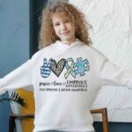 Peace, Love, Embrace Differences SVG | Autism & Down Syndrome