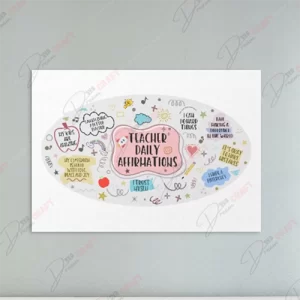 Teacher Daily Affirmations SVG: Inspirational Educator Designs