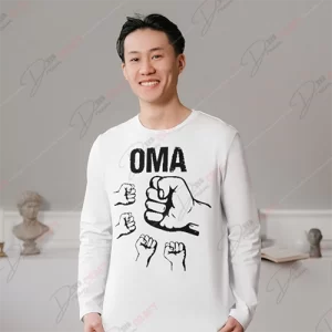 Cherish Family Moments with 'Oma with 4 Baby Hands' SVG Design