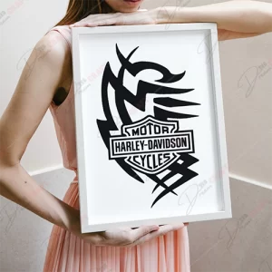 Harley Davidson Motorcycles SVG - High-Quality English Design