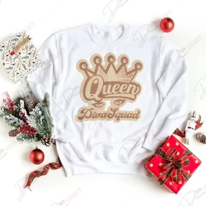Queen Diva Squad" SVG - English-Themed Design for the Royal in You