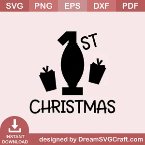 1st Christmas SVG