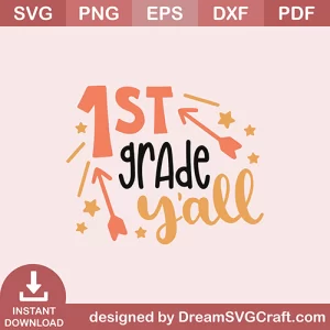 1st Grade Yall SVG
