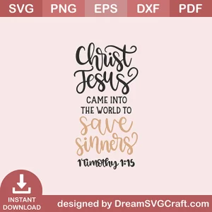 Christ Jesus Save Sinners SVG