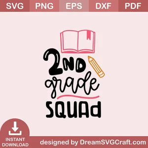 2nd Grade Squad SVG