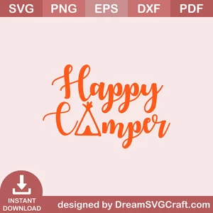 Happy Camping SVG