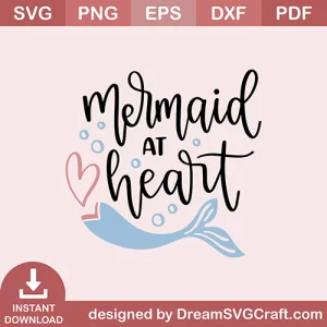 Mermaid At Heart SVG