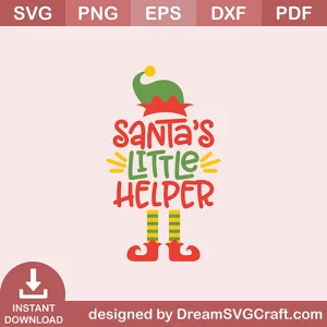 Santa Little Helper SVG