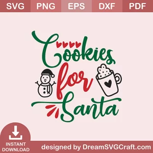 Cookies For Santa SVG
