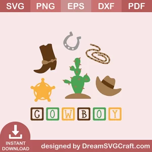 Cow Boy SVG