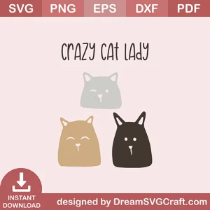 Crazy Cat Lady SVG