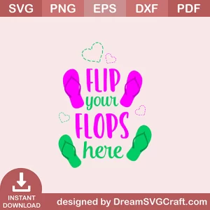 Flip Your Flops Here SVG