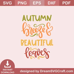 Autumn Breeze And Beautiful Leaves SVG