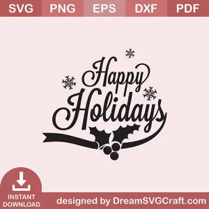 Happy Holidays SVG