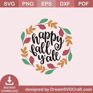 Happy Fall Yall SVG