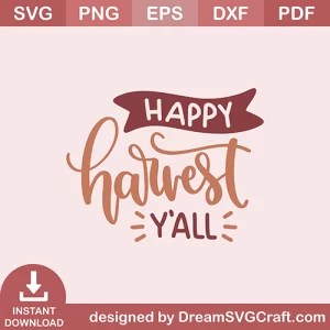 Happy Harvest Yall SVG