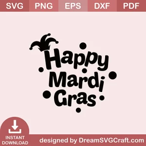 Happy Mardi Gras SVG