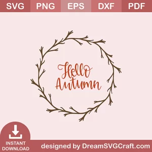 Hello Autumn SVG