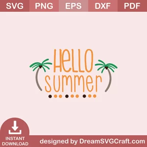 Hello Summer SVG