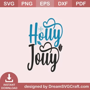 Holly Jolly SVG