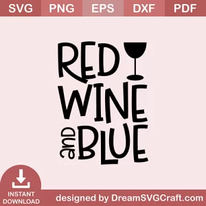 Red Wine And Blue SVG