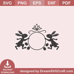 Bunny Monogram SVG