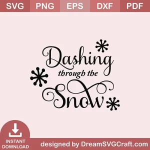 Dashing Through The Snow SVG