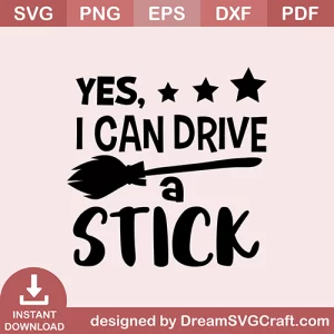 Yes I Can Drive A Stick SVG