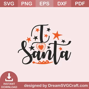 I Love Santa SVG