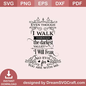 I Will Not Fear SVG