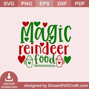 Magic Reindeer Food SVG