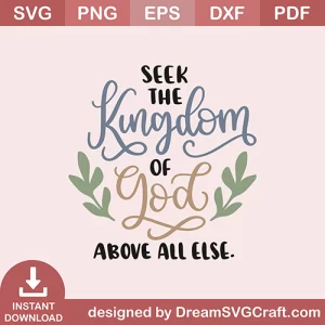 Seek Kingdom Of God SVG