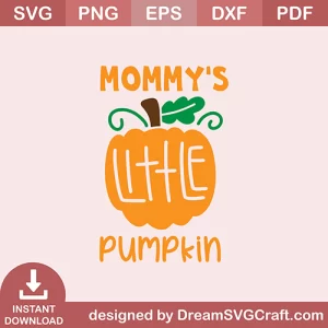 Mommys Little Pumpkin SVG