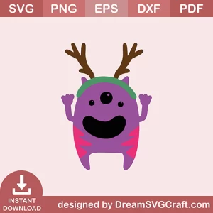 Monster Reindeer SVG