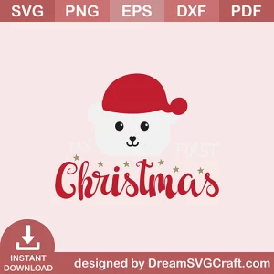 My First Christmas SVG
