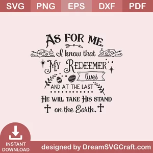My Redeemer Lives SVG