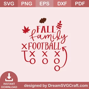 Fall Family Football SVG