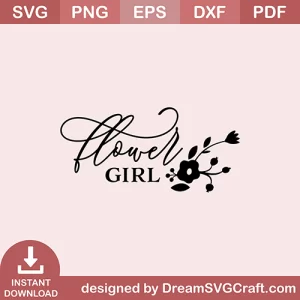 Flower Girl SVG
