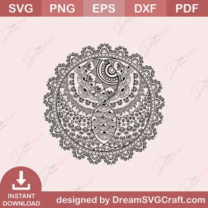 Mandala Design SVG | Mandala Svg Bundle, Zentangle Svg, Mandala For Cricut, Mandala Clipart, Mandala Vector, Mandala Cut File, Mandala, Mandala Flower, Svg, Png