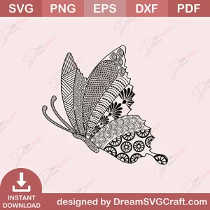 Butterfly Mandala SVG | Mandala Designs Mega Bundle SVG | Sacred Geometry | Indian Mandalas | Decorative | Creative Projects | Instant Download | Commercial License