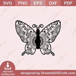 Butterfly Mandala SVG | Mandala Designs Mega Bundle SVG | Sacred Geometry | Indian Mandalas | Decorative | Creative Projects | Instant Download | Commercial License