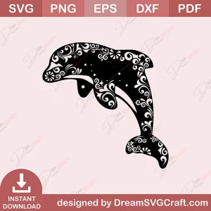 Dolphin Mandala SVG | Mandala Designs Mega Bundle SVG | Sacred Geometry | Indian Mandalas | Decorative | Creative Projects | Instant Download | Commercial License