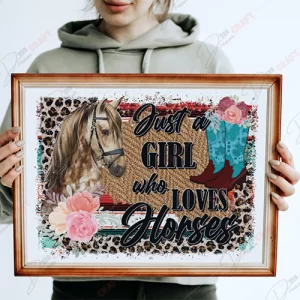 Just a Girl Who Loves Horses" SVG - Equestrian English Design