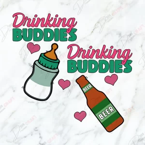 Cheers to Friendship with 'Drinking Buddies' SVG - Get Yours Today