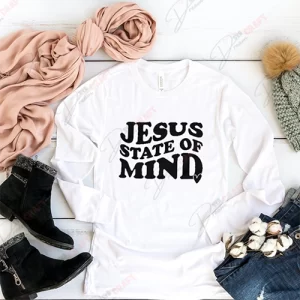 Jesus State Of Mind SVG - Express Your Faith with Artistry