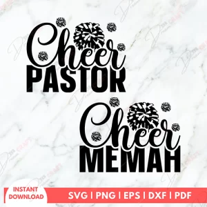 Cheer Memah Pastor SVG - Celebrate with Faith and Love