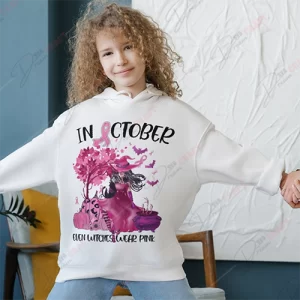 In October Even Witches Wear Pink SVG | Support Breast Cancer Awareness